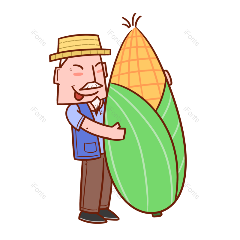 卡通图片,劳动节元素,丰收PNG,素材免抠素材